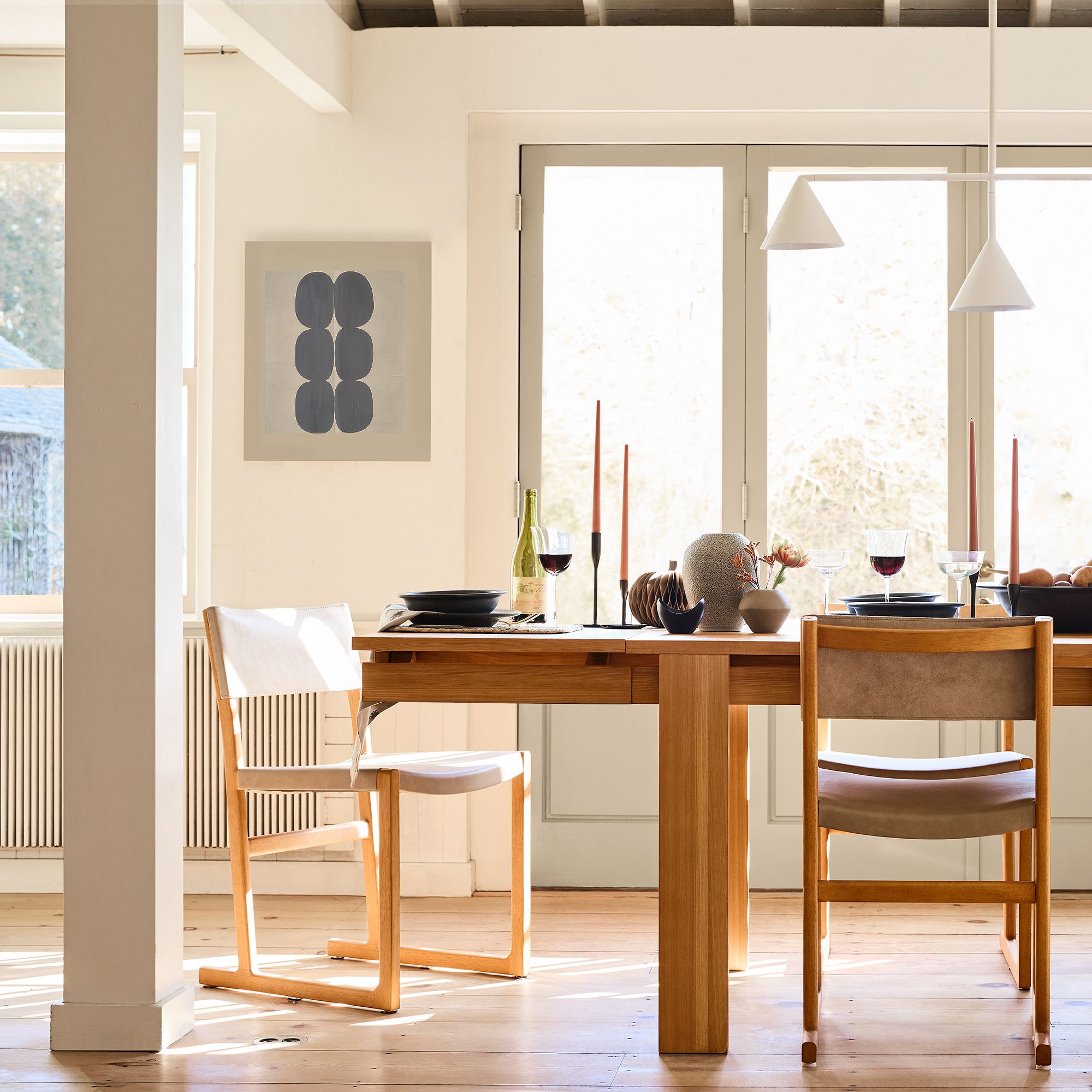 Brivana Modern Metal Chandelier - Black Cone Pendant Lamp for Office