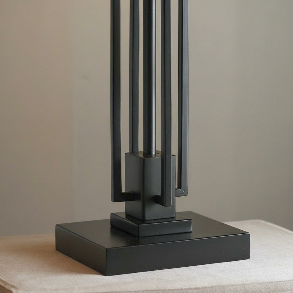 Culletto Stained-Glass Rectangular Table Lamp – Artisan Look for Bedrooms and Hallways