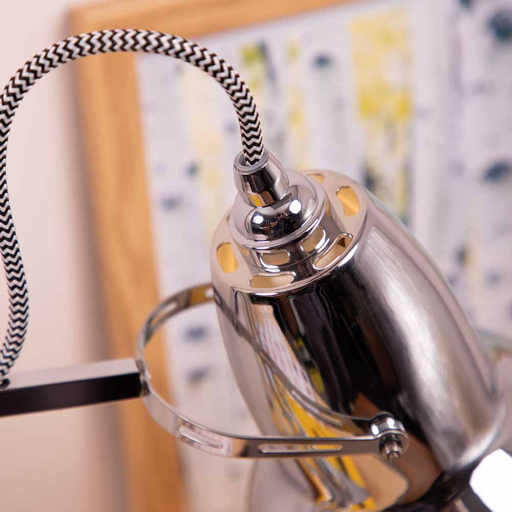 Classic Multicolor Desk Lamp - Adjustable Spring-Arm for Study Room