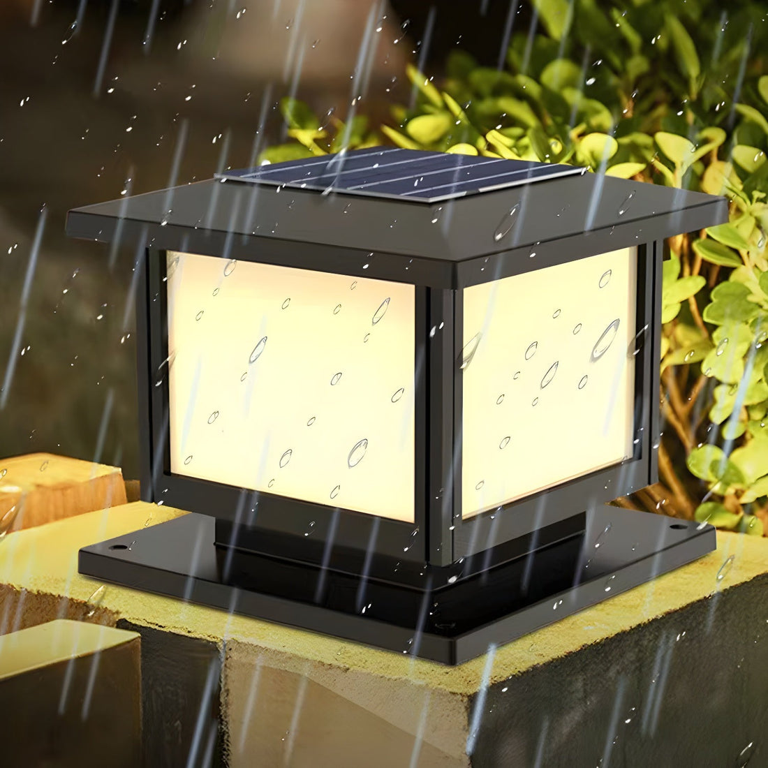Solar-Pfostenleuchte für den Außenbereich – Moderne Gartenlampe für Gehwege und Terrassen