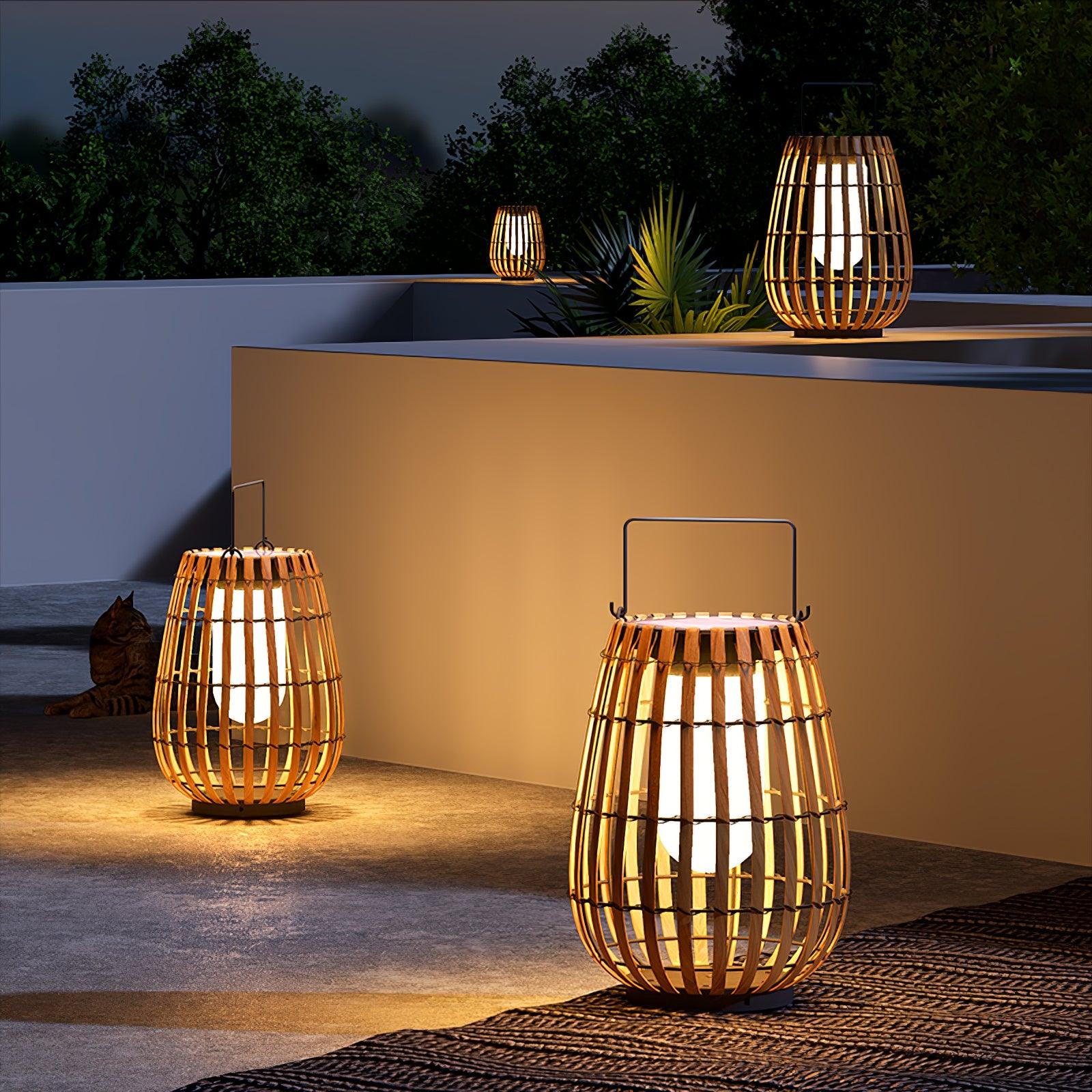 Tropic Braid Außenlampe - Kunstrattan Metall Wasserdicht