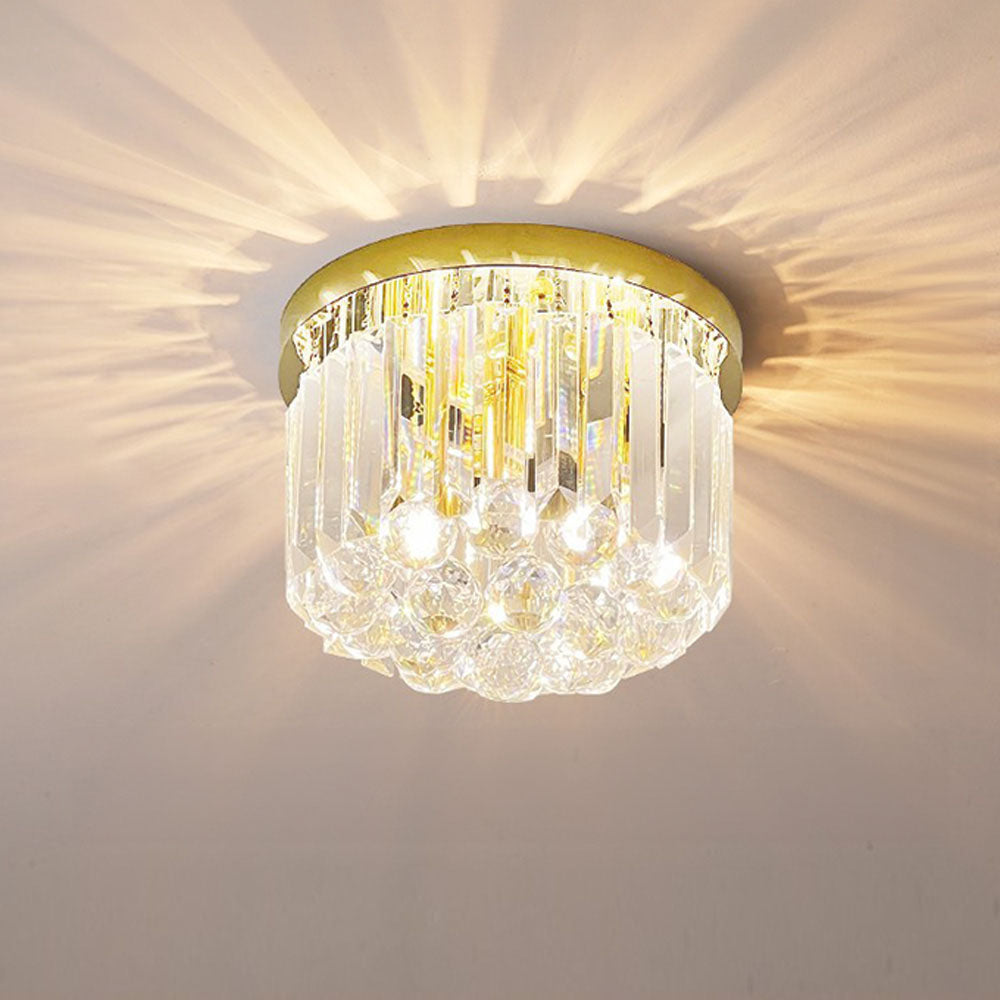 Luxury Crystal Ceiling Light - Modern Square Fixture for Living Room