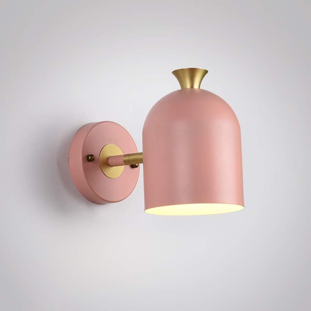 Modern Iron Wall Sconce - Slim Single Bulb Hallway Light