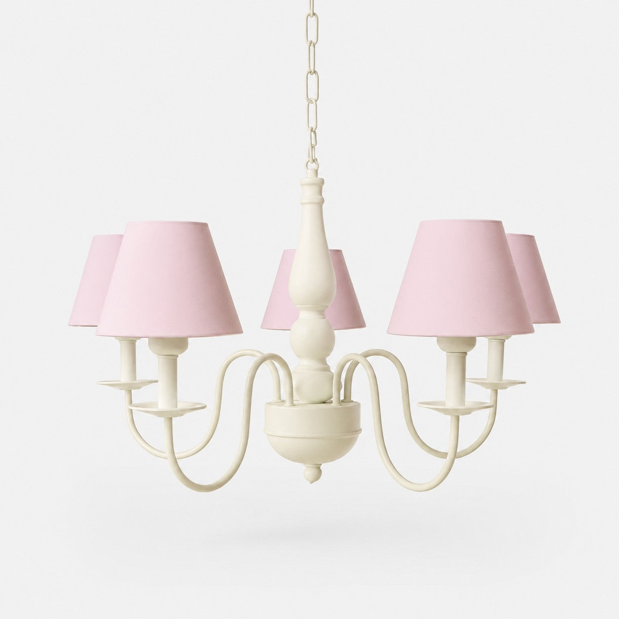 Colorful Fabric Shade 5-Light Chandelier