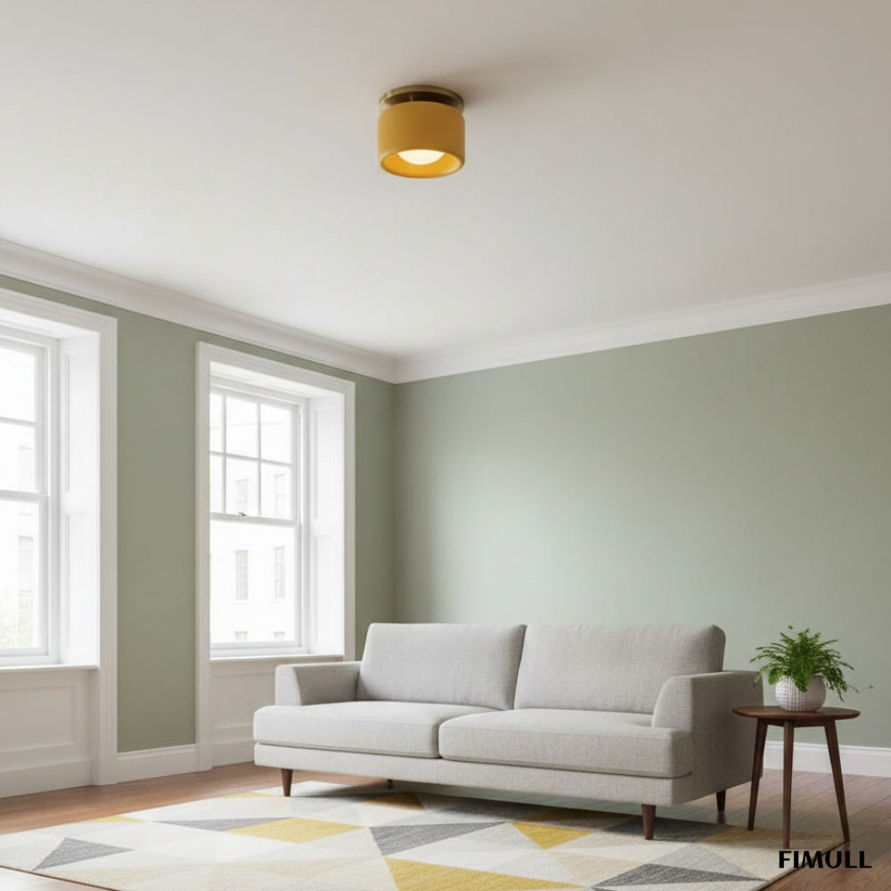 Elegant Porcelain Metal Ceiling Light with Modern Design for Living Room and Bedroom