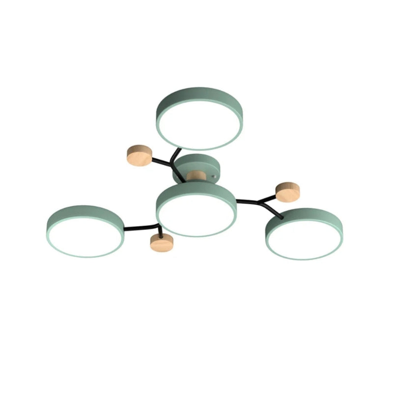 Morandi Disc Branch Multihead Ceiling Light