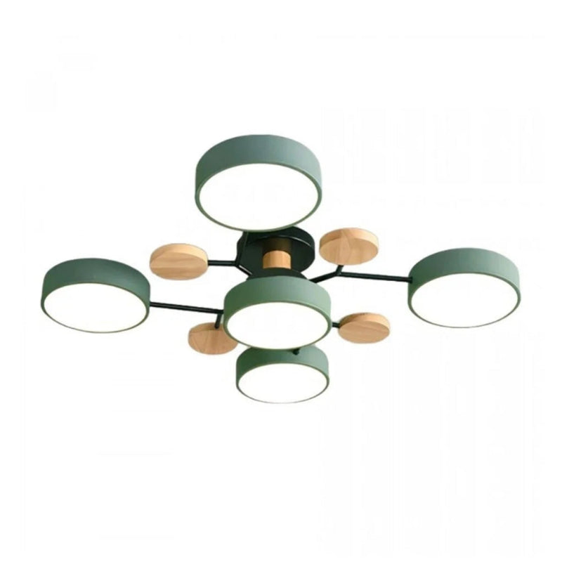 Morandi Disc Branch Multihead Ceiling Light