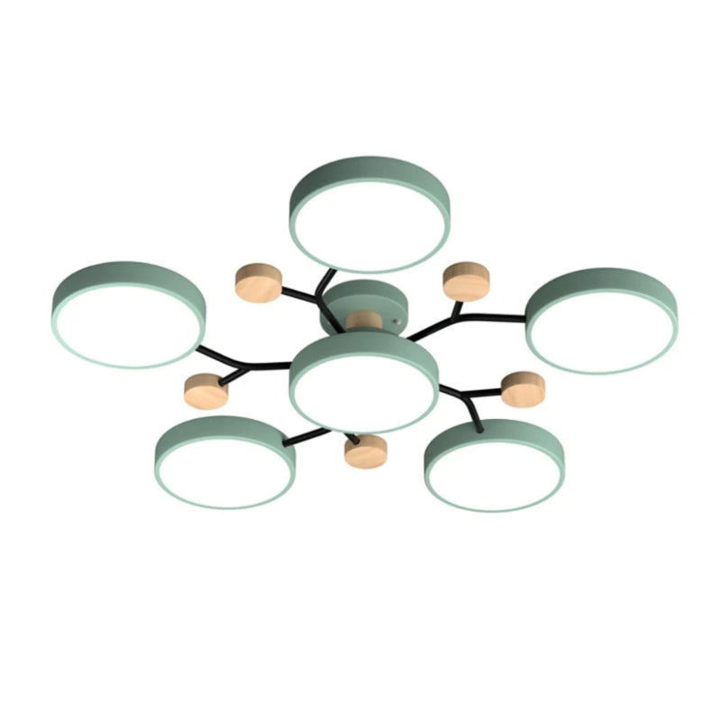 Morandi Disc Branch Multihead Ceiling Light
