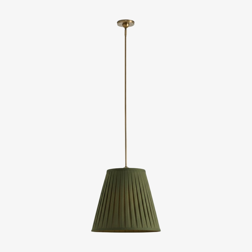 Luvora Modern Fabric Pleated Shade Pendant Lamp - Contemporary Elegant Decor Hanging Light