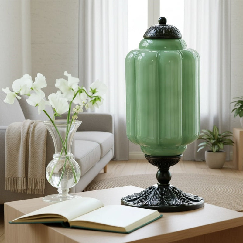Vintage Milk Glass Eloise Table Lamp