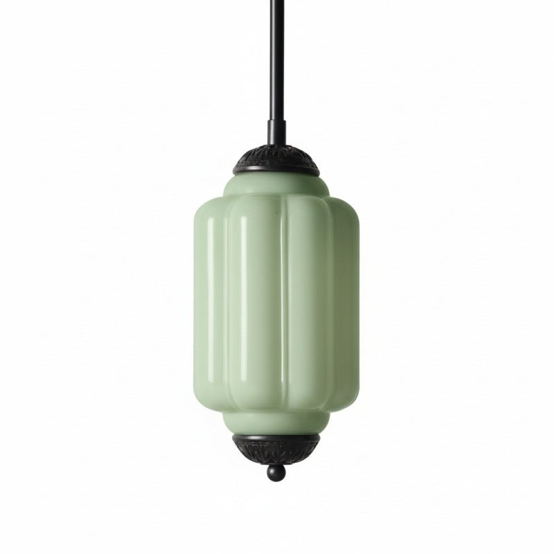 Eloise Vintage Glas-Pendelleuchte – Schlanke Lampenschirmbeleuchtung für die Küche