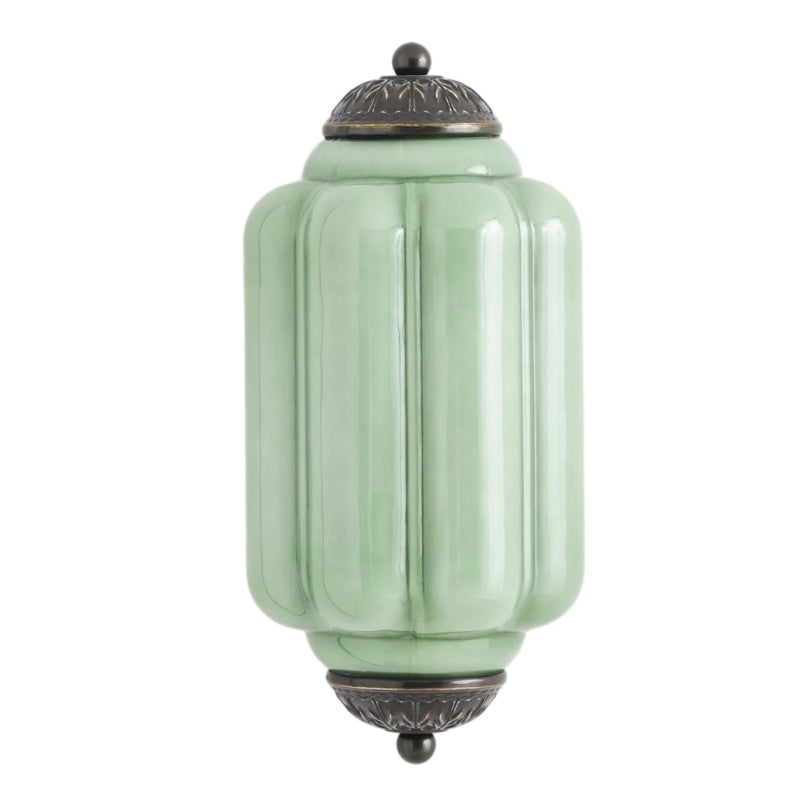 Eloise Flush Mount Sconce - Vintage Milk Glass Light for Bedside