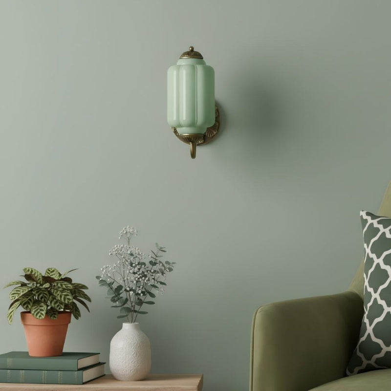 Milk Glass Vintage Eloise Bedside Wall Sconce