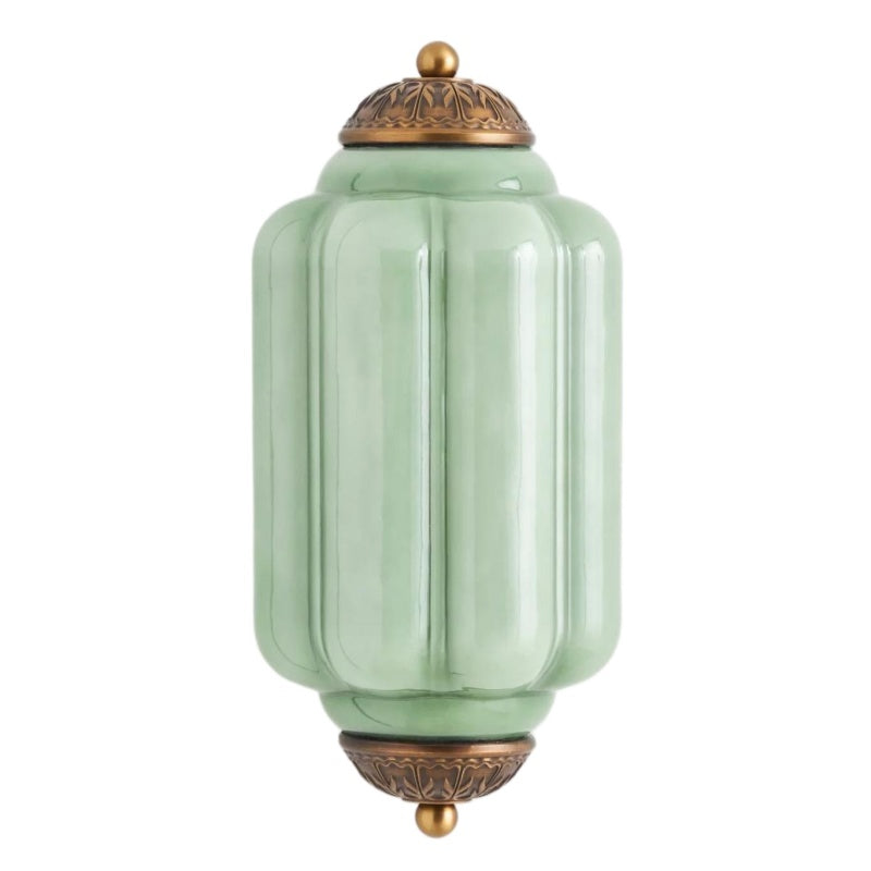 Eloise Flush Mount Sconce - Vintage Milk Glass Light for Bedside