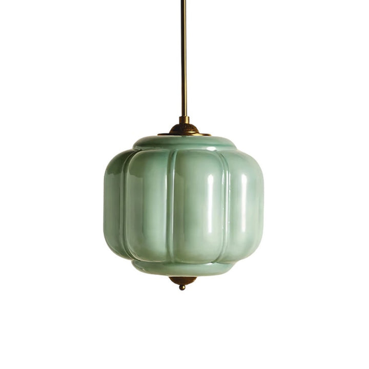 Eloise Vintage Pendant Light - Milk Glass Shade Light for Dining Room