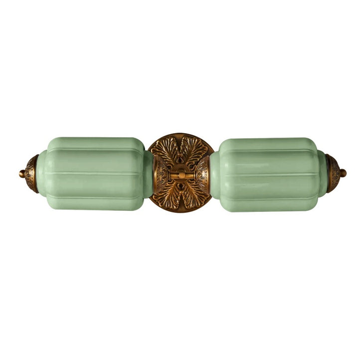 Eloise Lantern Wall Sconce - Vintage Glass Shade for Hallway Lighting