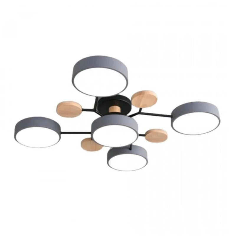 Morandi Disc Branch Multihead Ceiling Light