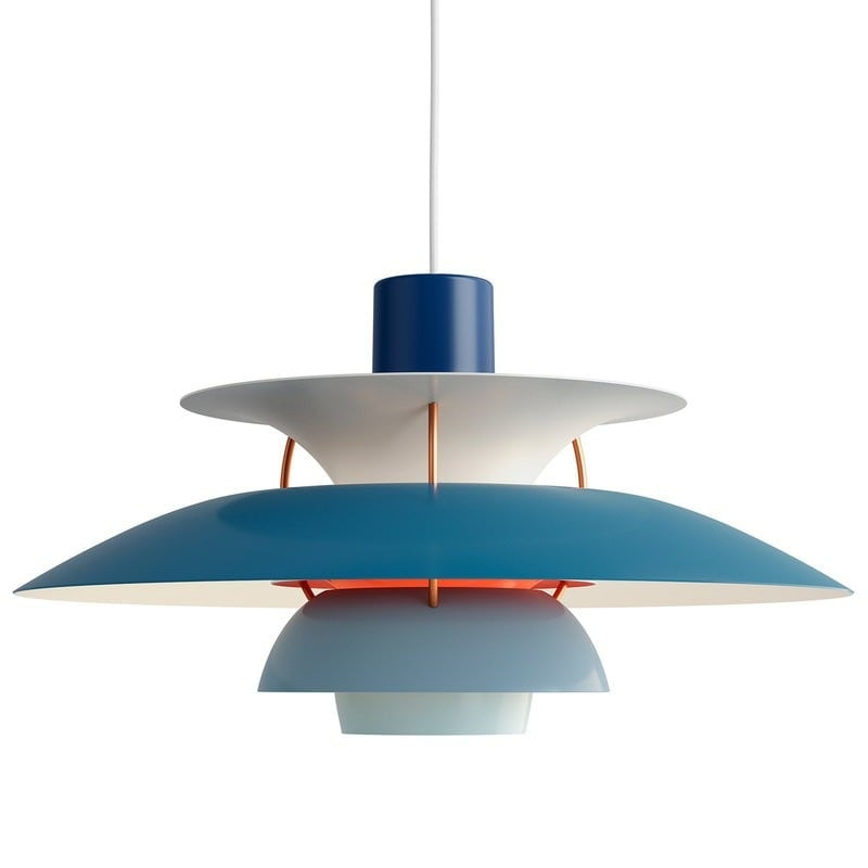 Dänische Pendelleuchte aus Metall – Klassische mehrschichtige Lampenschirmlampe fürs Schlafzimmer