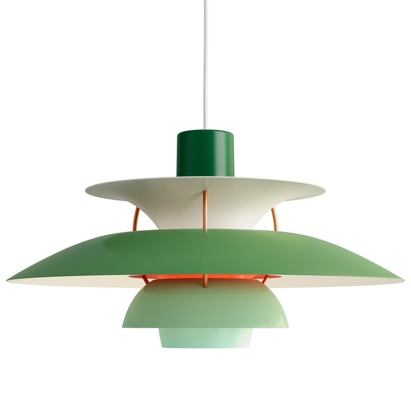 Dänische Pendelleuchte aus Metall – Klassische mehrschichtige Lampenschirmlampe fürs Schlafzimmer