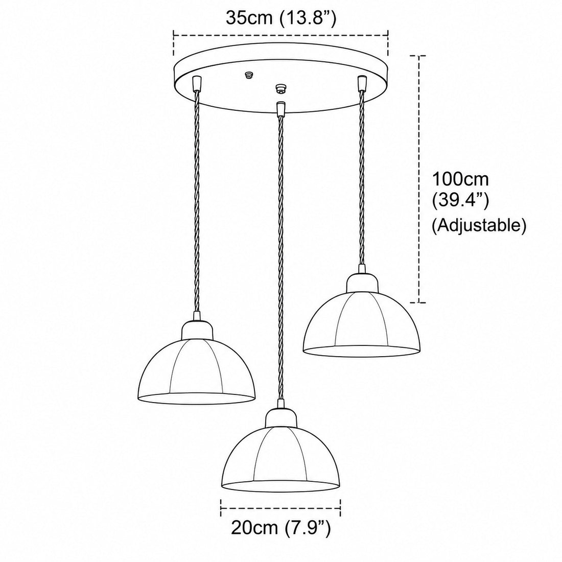 Modern Milk Glass Pendant Light