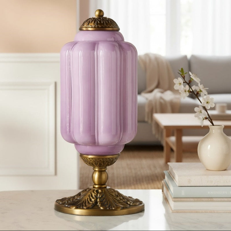 Vintage Milk Glass Eloise Table Lamp