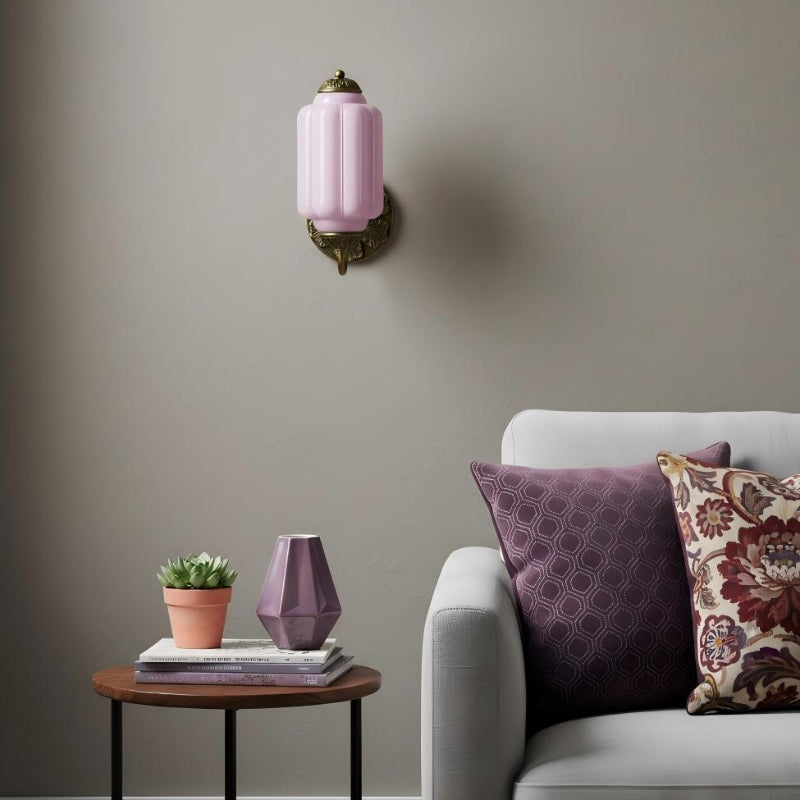Milk Glass Vintage Eloise Bedside Wall Sconce