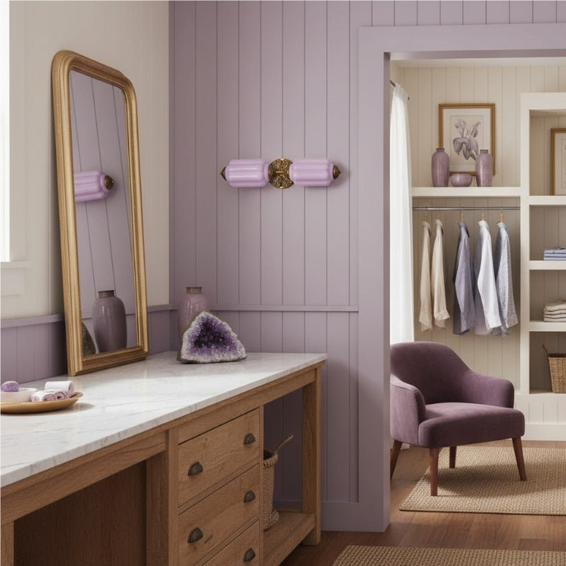 Eloise Laternen-Wandleuchte – Vintage-Glasschirm für Flurbeleuchtung