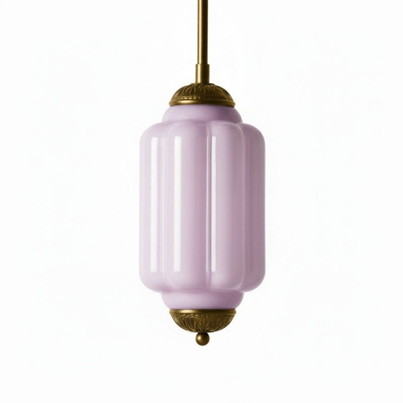 Eloise Vintage Glas-Pendelleuchte – Schlanke Lampenschirmbeleuchtung für die Küche