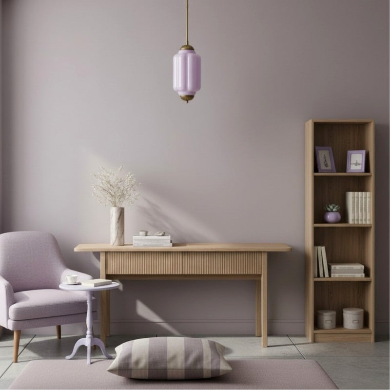Eloise Vintage Glass Pendant Lamp - Slim Shade Lighting for Kitchen
