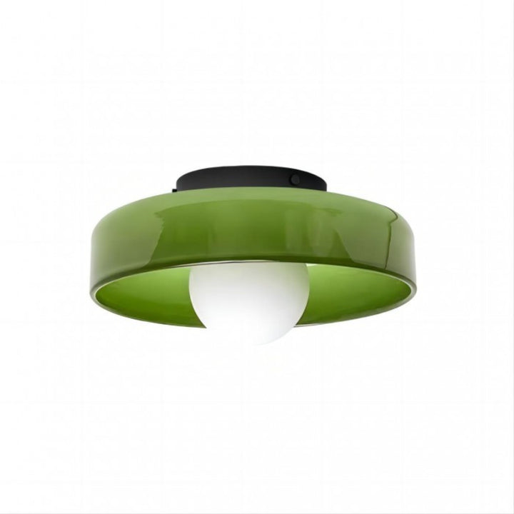 Glasenti Colorful Glass Disc Ceiling Lamp – Minimalist Nordic Style for Dining Room