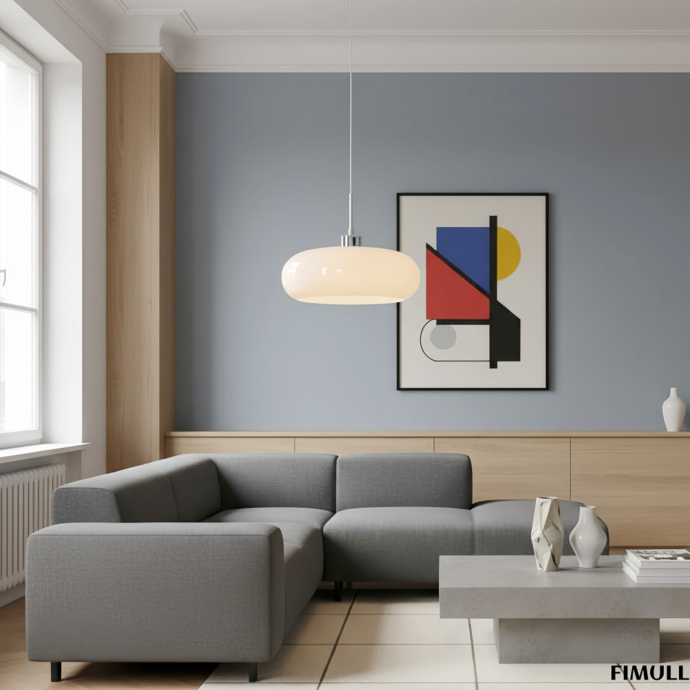 Bauhaus Glass Pendant Lamp Mid Century Modern for Kitchens and Dining