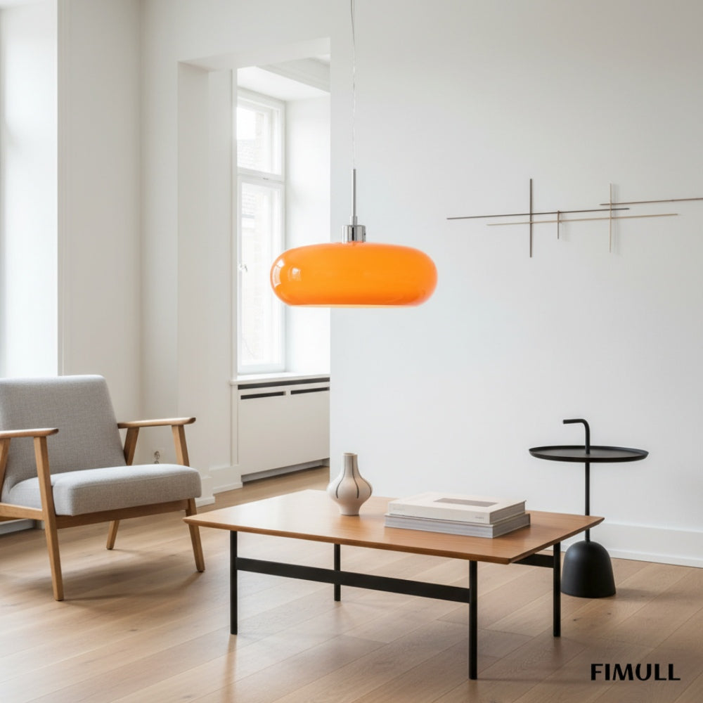Bauhaus Glass Pendant Lamp Mid Century Modern for Kitchens and Dining