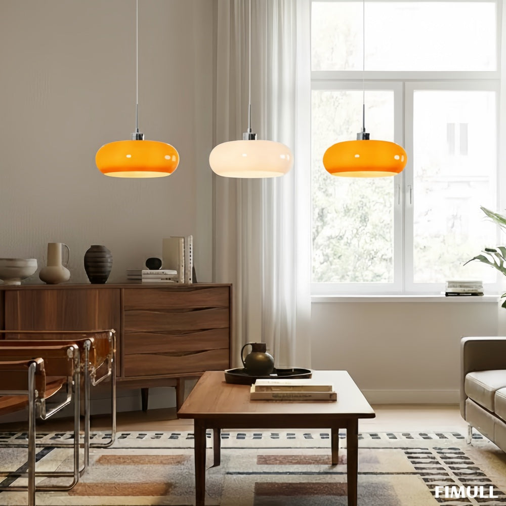 Bauhaus Glass Pendant Lamp Mid Century Modern for Kitchens and Dining
