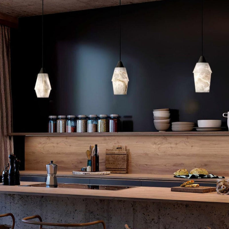 Elegant Marble Texture Pendant Light