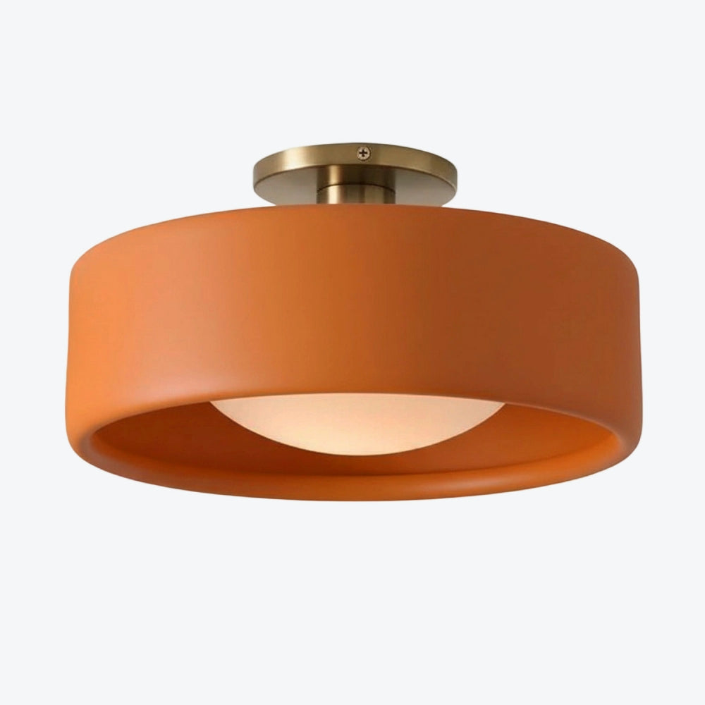 Elegant Porcelain Metal Ceiling Light with Modern Design for Living Room and Bedroom