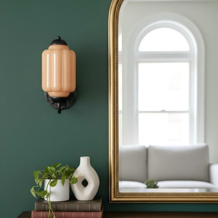 Milk Glass Vintage Eloise Bedside Wall Sconce