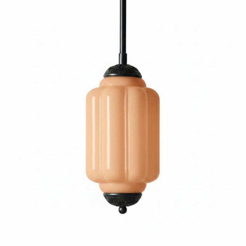 Eloise Vintage Glas-Pendelleuchte – Schlanke Lampenschirmbeleuchtung für die Küche