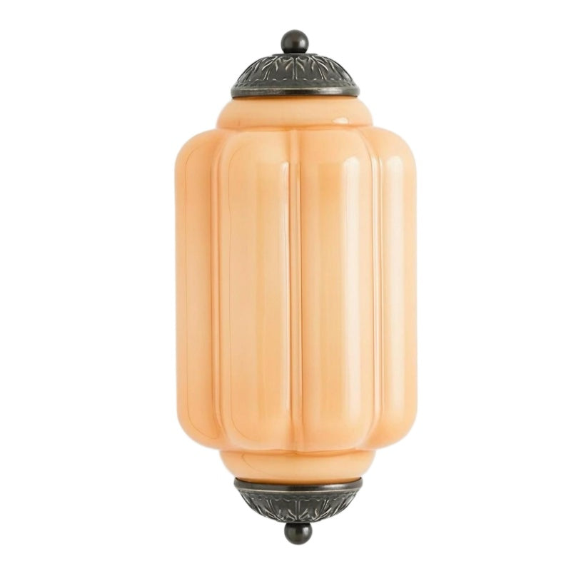 Eloise Flush Mount Sconce - Vintage Milk Glass Light for Bedside