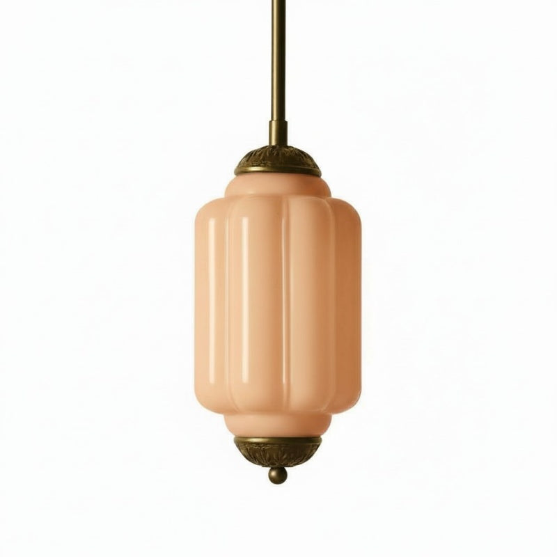 Eloise Vintage Glas-Pendelleuchte – Schlanke Lampenschirmbeleuchtung für die Küche