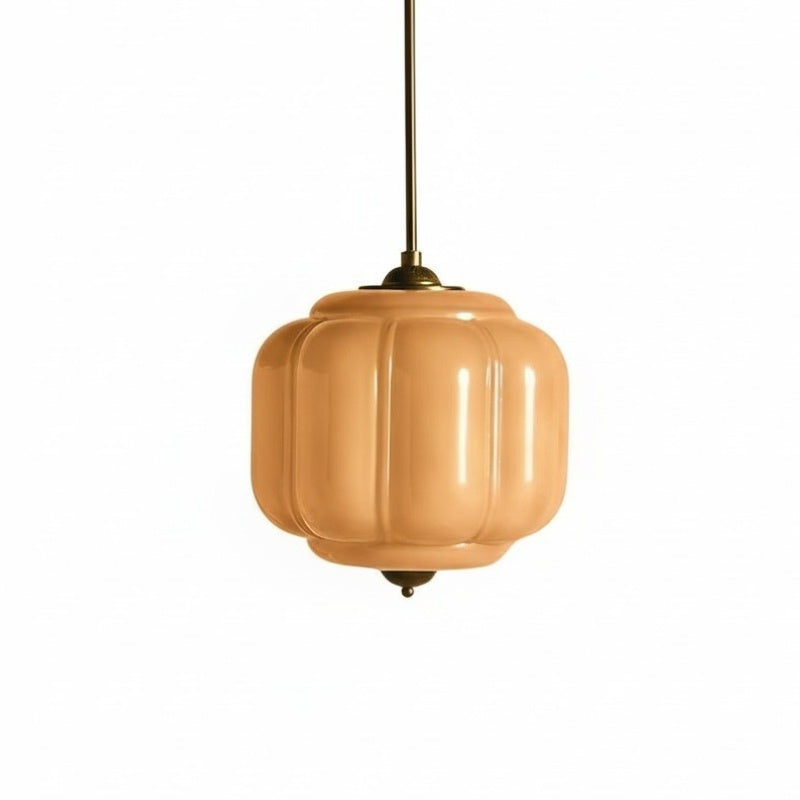 Eloise Vintage Pendant Light - Milk Glass Shade Light for Dining Room