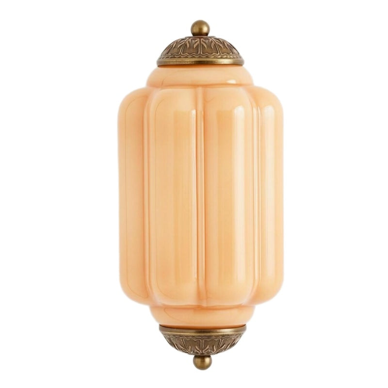 Eloise Flush Mount Sconce - Vintage Milk Glass Light for Bedside
