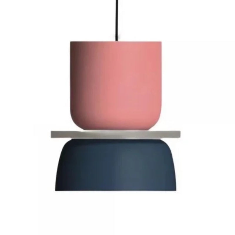 Colorful Macaron Bowl Shade Acrylic Pendant Light