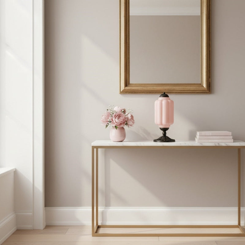 Vintage Milk Glass Eloise Table Lamp