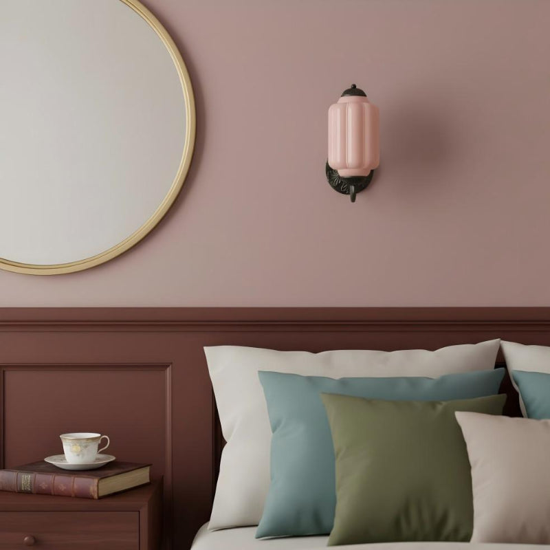 Milk Glass Vintage Eloise Bedside Wall Sconce