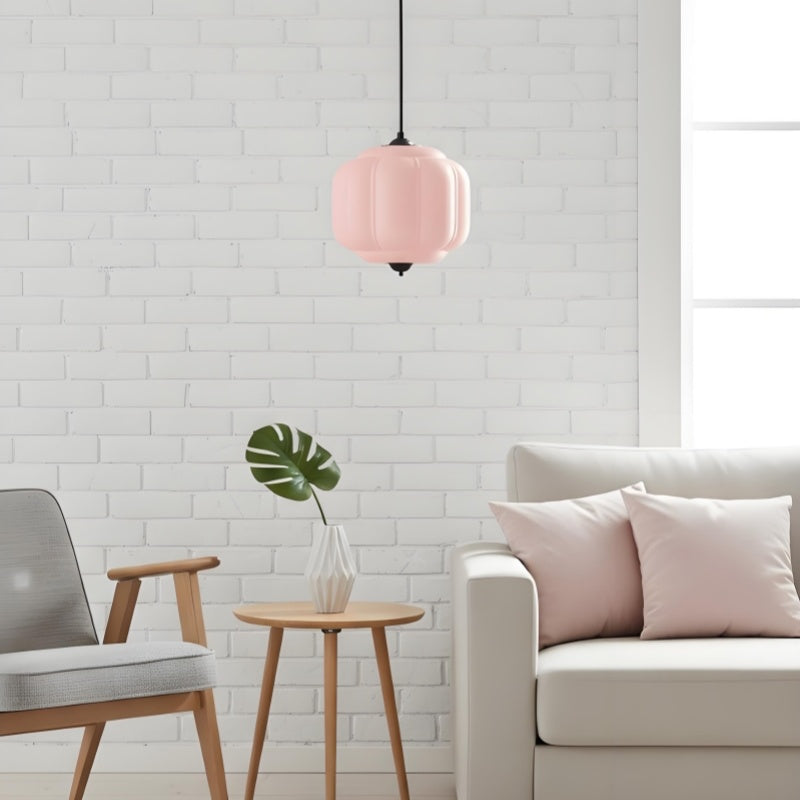 Eloise Vintage Pendant Light - Milk Glass Shade Light for Dining Room