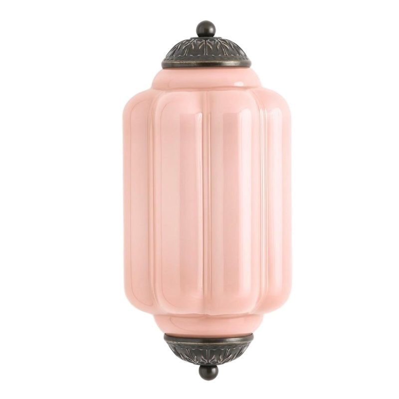 Eloise Flush Mount Sconce - Vintage Milk Glass Light for Bedside