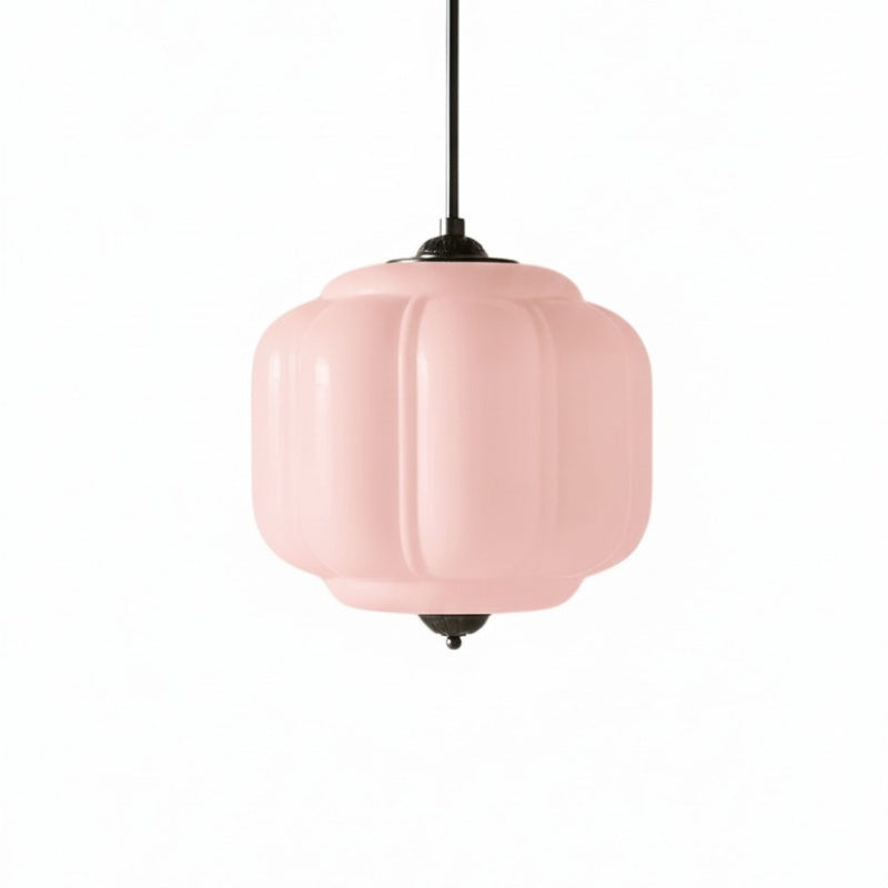 Eloise Vintage Pendant Light - Milk Glass Shade Light for Dining Room