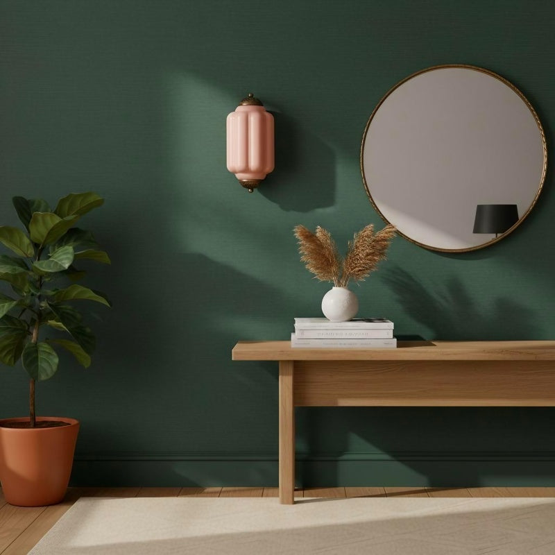 Eloise Flush Mount Sconce - Vintage Milk Glass Light for Bedside
