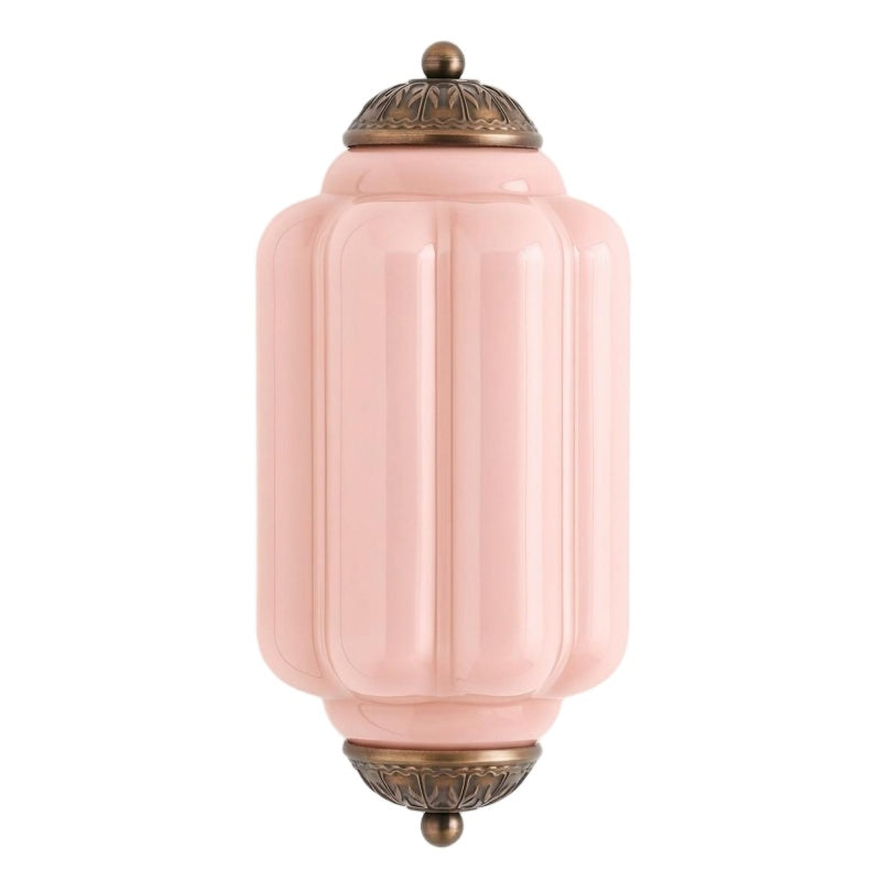 Eloise Flush Mount Sconce - Vintage Milk Glass Light for Bedside