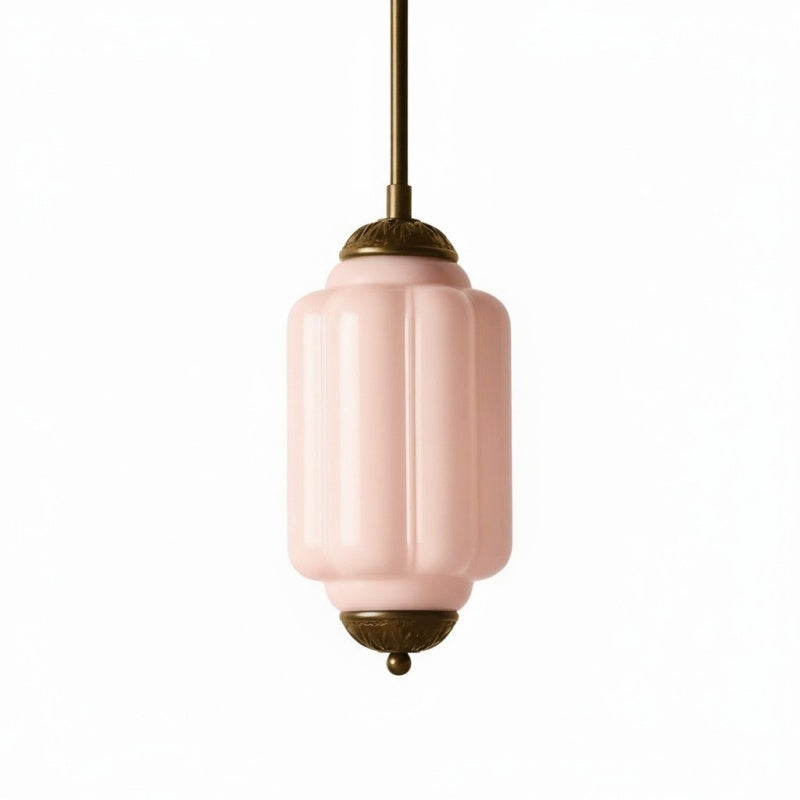 Eloise Vintage Glas-Pendelleuchte – Schlanke Lampenschirmbeleuchtung für die Küche